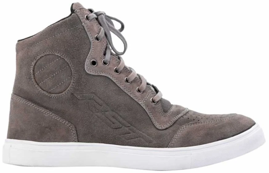 RST Hi Top Moto Boots - Grey Suede